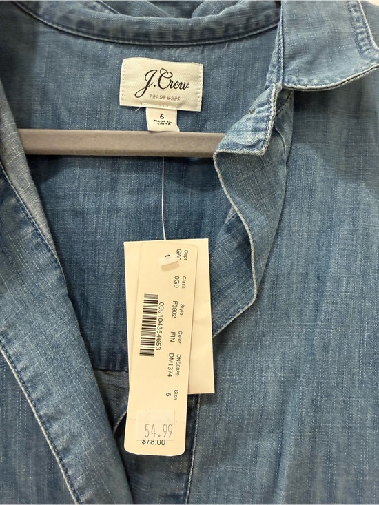 J. Crew Tops - J. Crew Women's Light Denim Button-Front Shirt